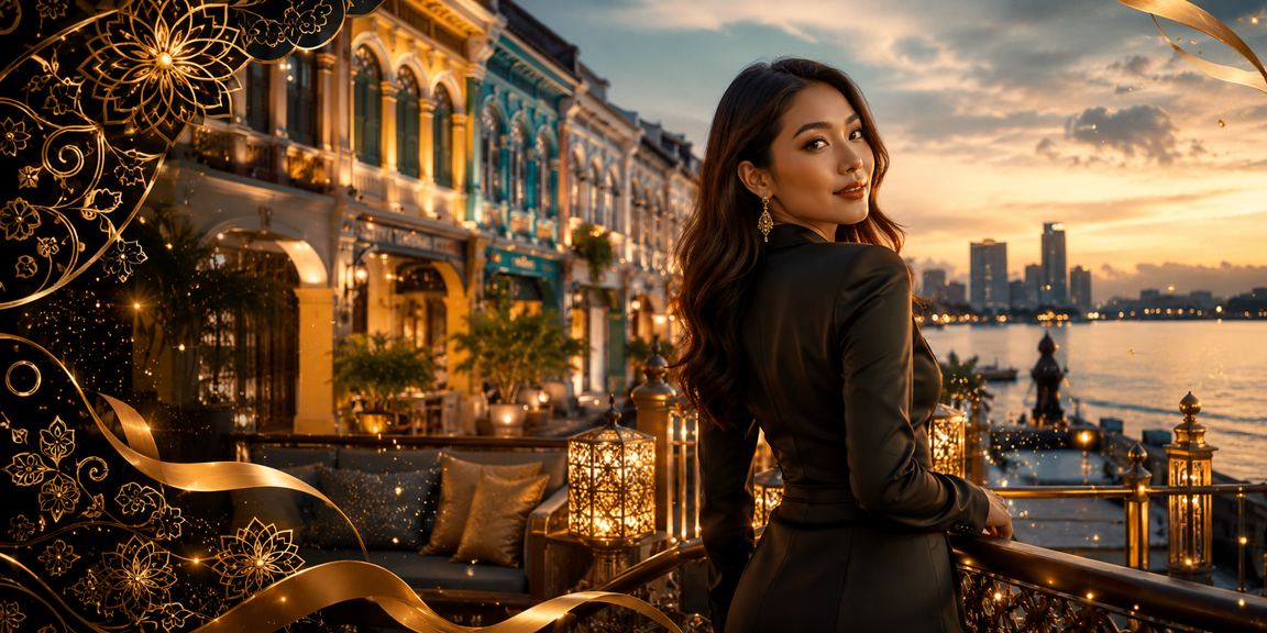 A vibrant casino entertainment atmosphere at night in Penang with a wide variety of game options